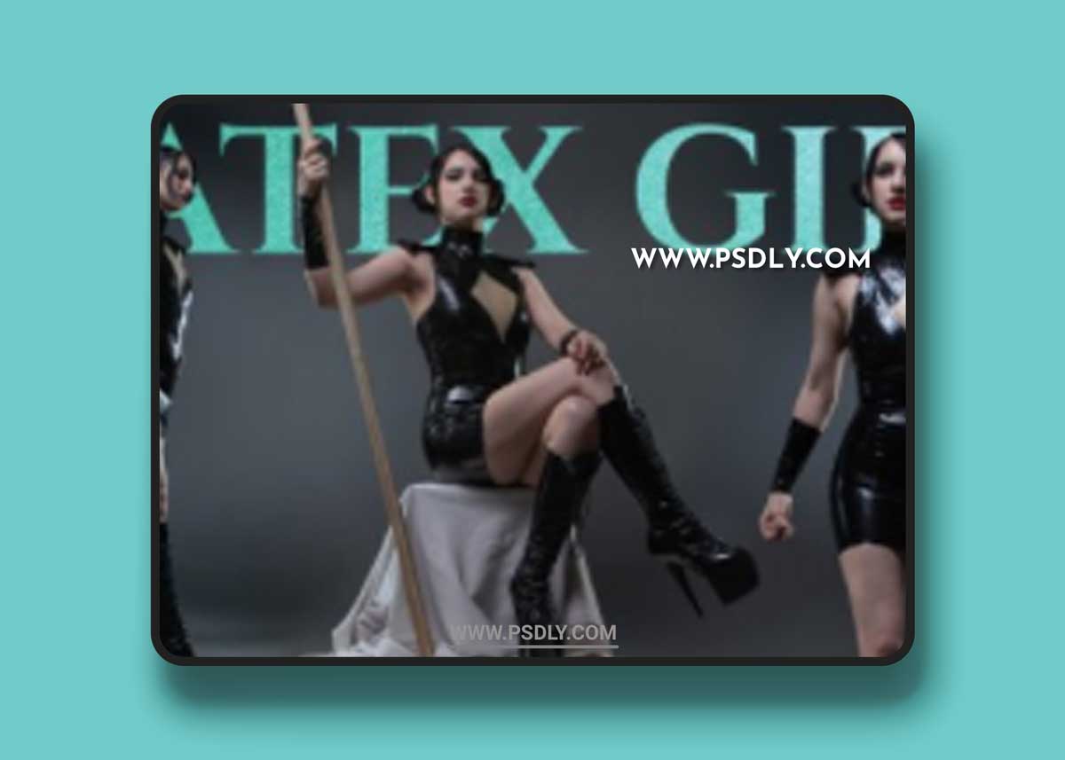 Latex Girl 398 JPEGs Photo Reference Pack For Artists