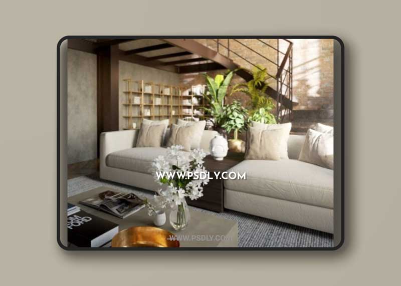 Livingroom Interior Scene By Hien DoTiHi