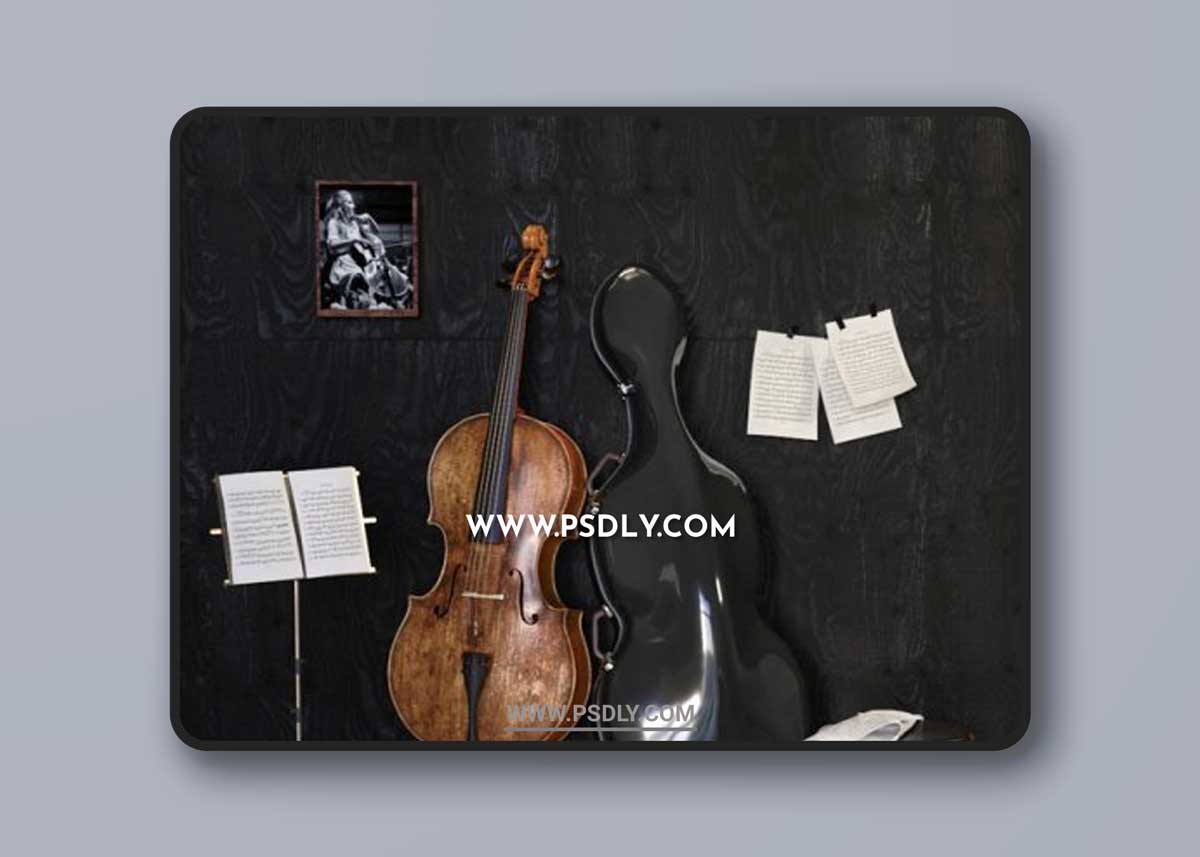 Music Set With Cello 3D Models