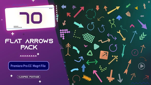 Videohive - Flat Arrows MOGRT Pack - 33663487