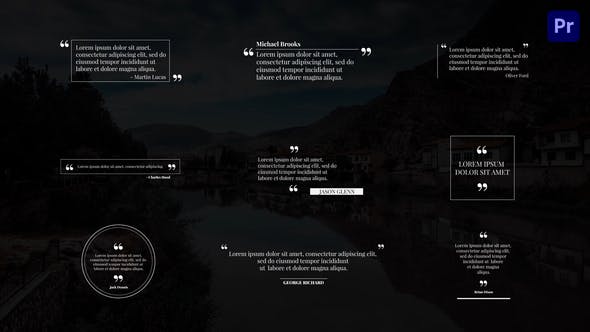Videohive - Minimal Quotes For Premiere Pro - 33649650