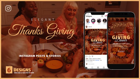 Videohive Thanksgiving Day Instagram Promo B136 33828214