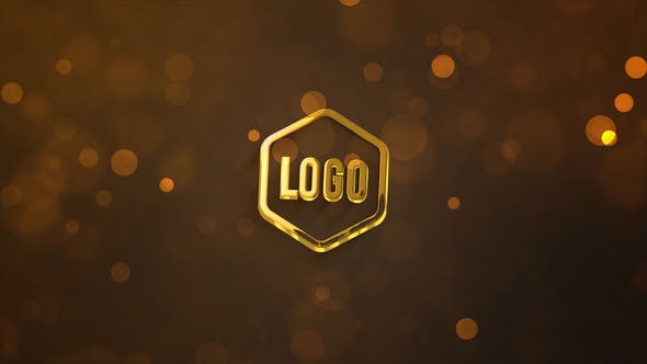 Videohive 3D Dark Gold Logo 33816536