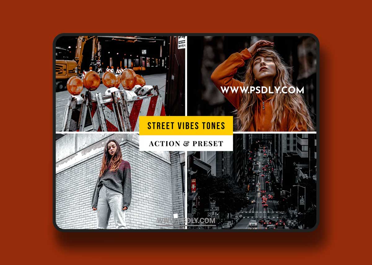 Street Vibes Tones Action & Lightroom Preset