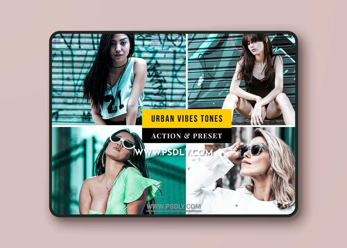 Urban Vibes Tones Action & Lightroom Preset