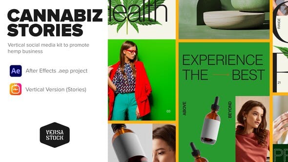 Videohive Vertical Cannabiz Hemp Product Business Stories 33961101