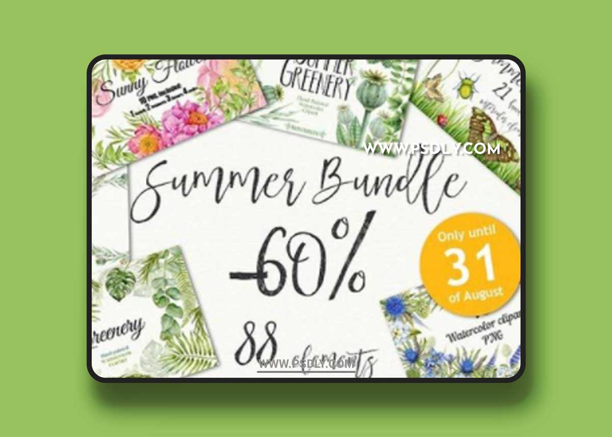 Watercolor Summer Bundle
