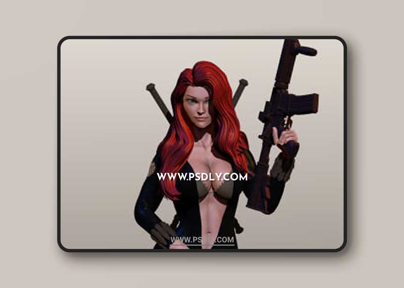 CGTRADER – BLACK WIDOW UNDRESSING 3D PRINT MODEL