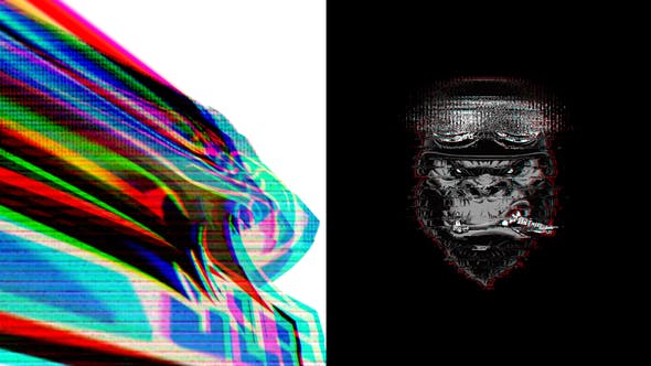 Videohive Powerful Glitch Logo Intro 33395109