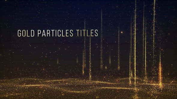Videohive Gold Particles Titles 31513696