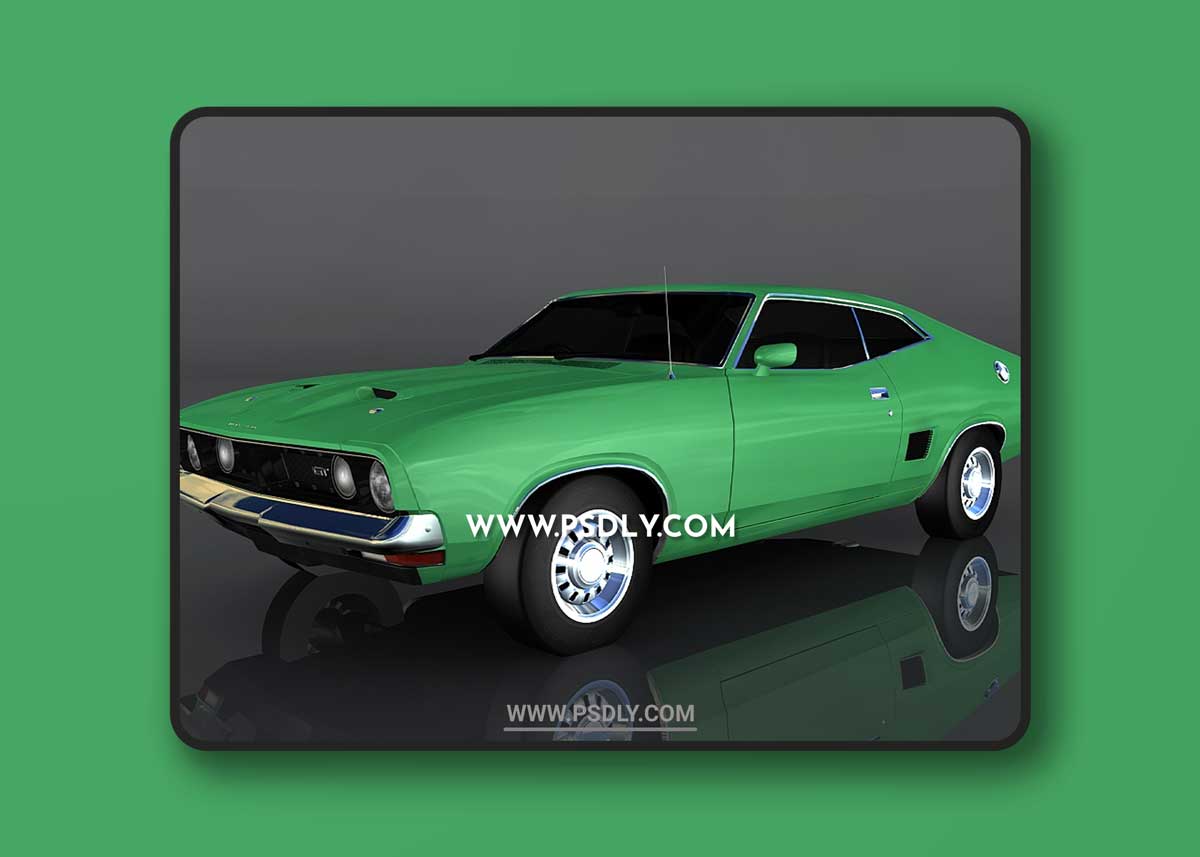 1973 Ford XB Falcon 3D Model o92712