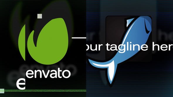 Videohive Two Glitch Logo Reveal 8376093