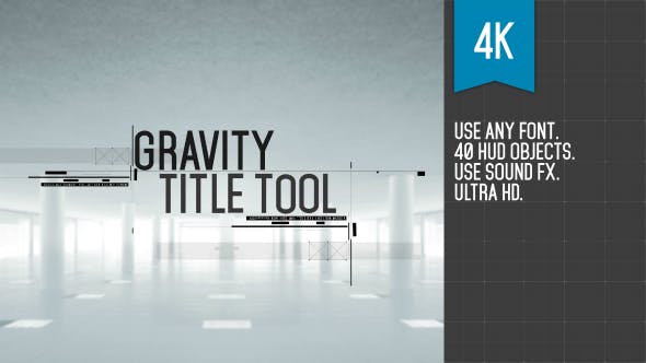 Videohive Gravity Title Tool 19270965