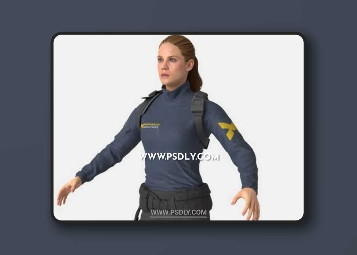 Beth Wilder from Quantum Break 3D Model