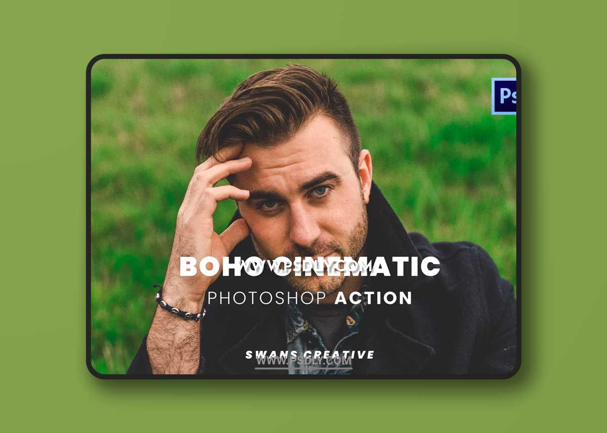 Boho Cinematic Photoshop Action