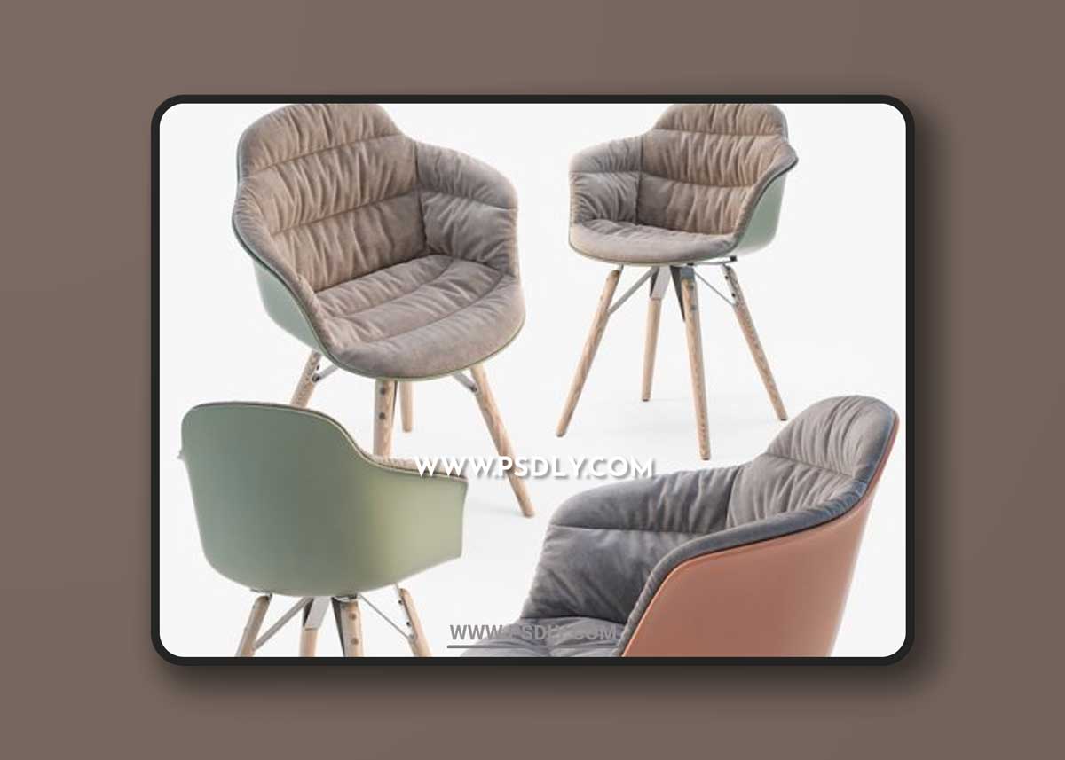 Bontempi Mood covered armchair 3D Models