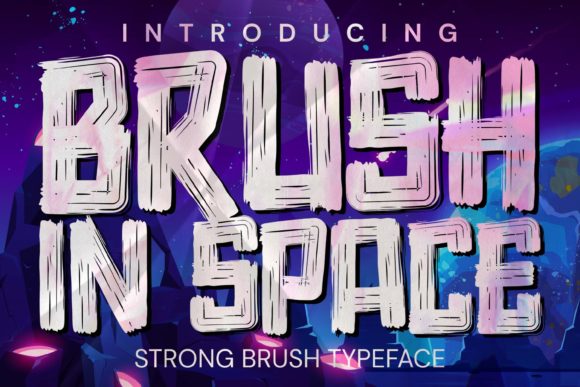 Brush in Space Font