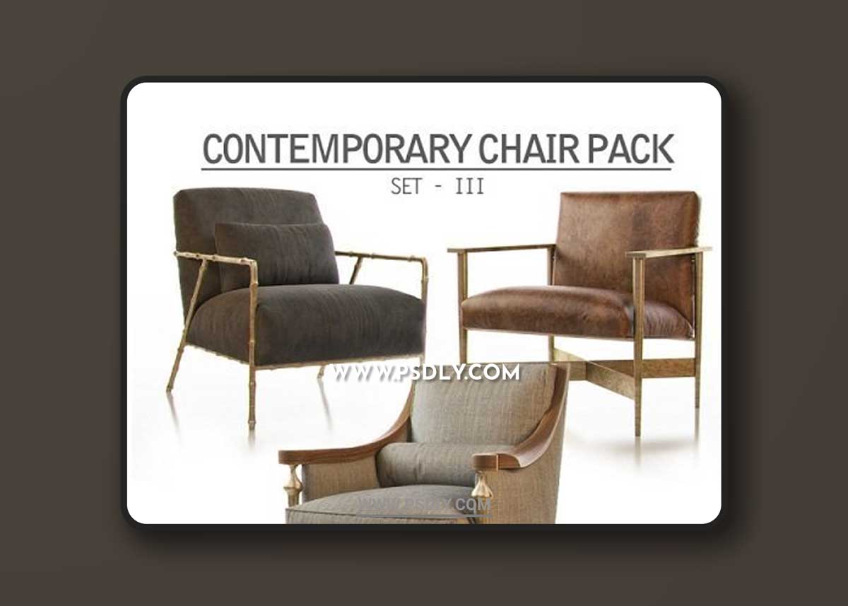 Contemporary Chair Pack Set III 3D Models