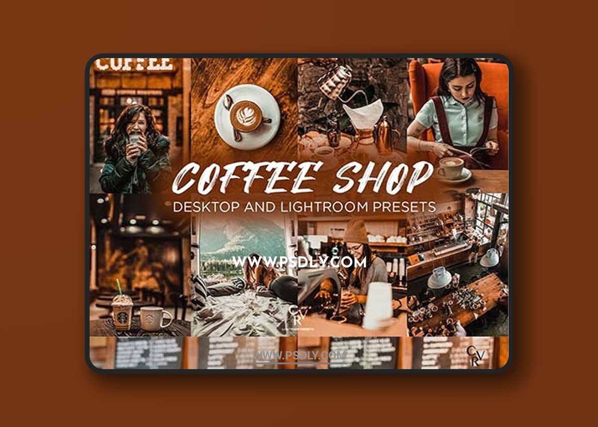 CreativeMarket - 6 Coffee Shop Lightroom Presets 6425631