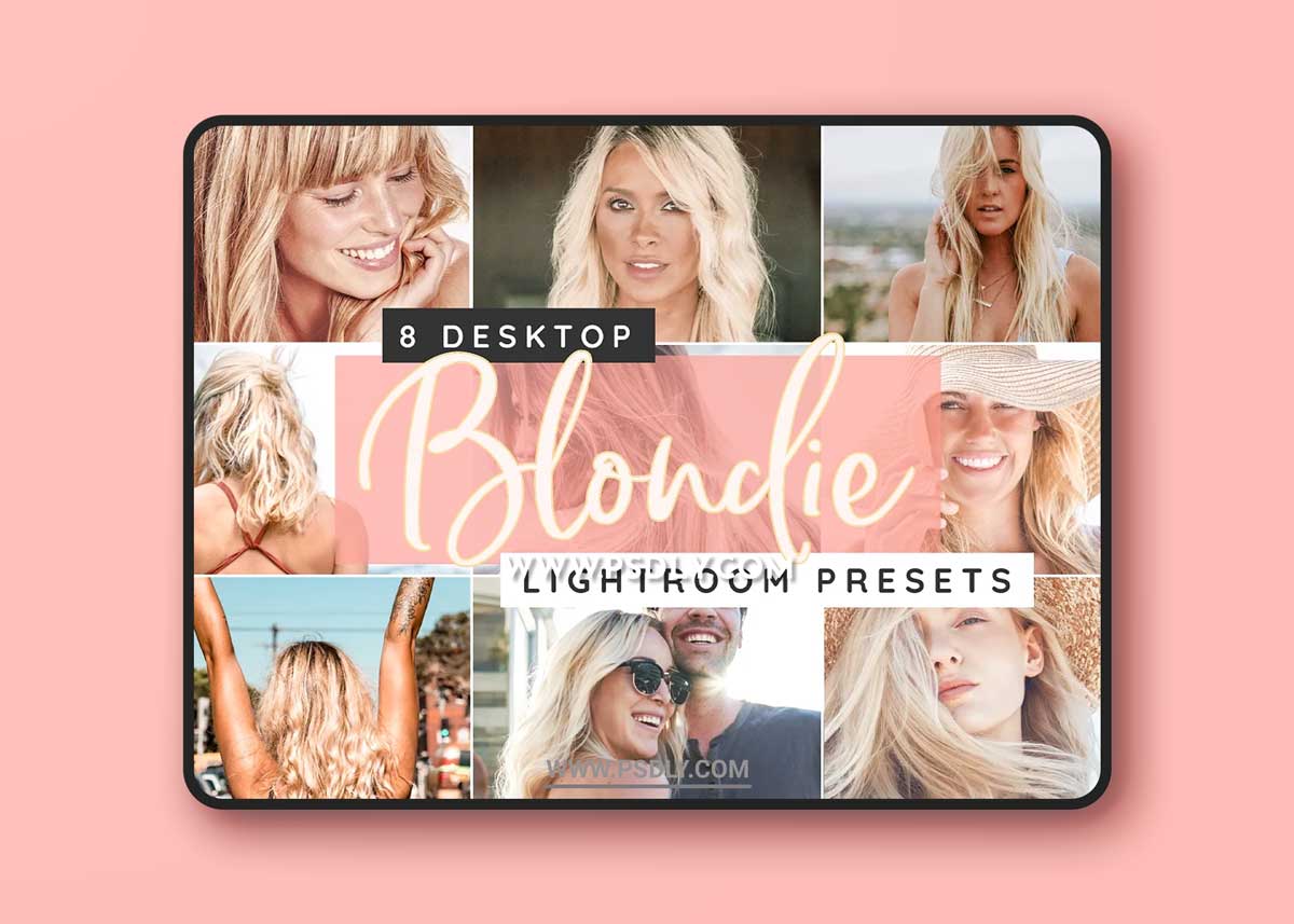 CreativeMarket - Blond hair Lightroom desktop presets 3749039