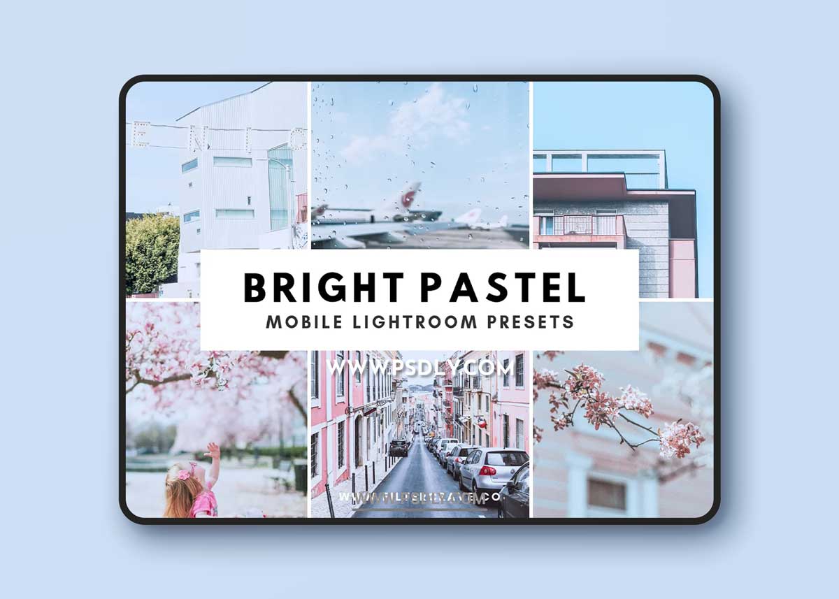CreativeMarket - Bright Pastel Lightroom Presets 3598368