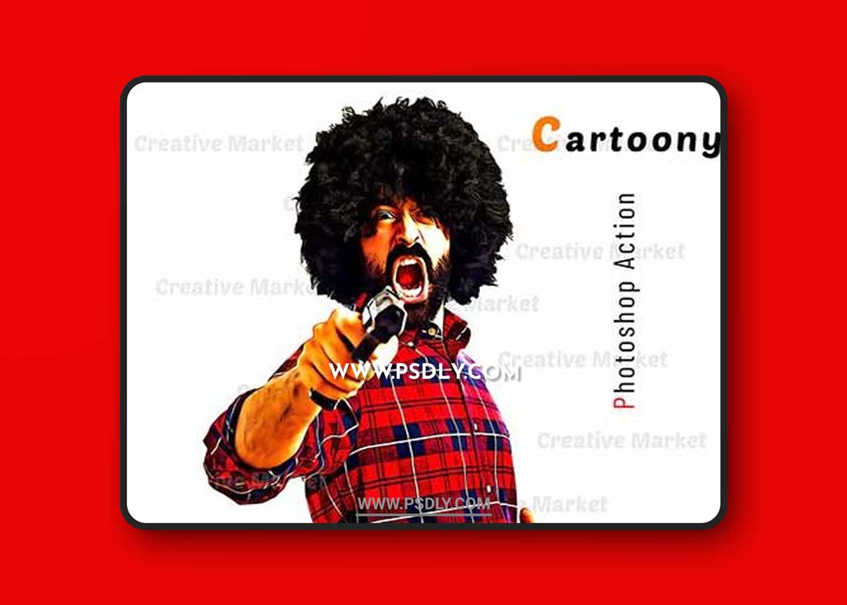 CreativeMarket - Cartoony Photoshop Action 6567073