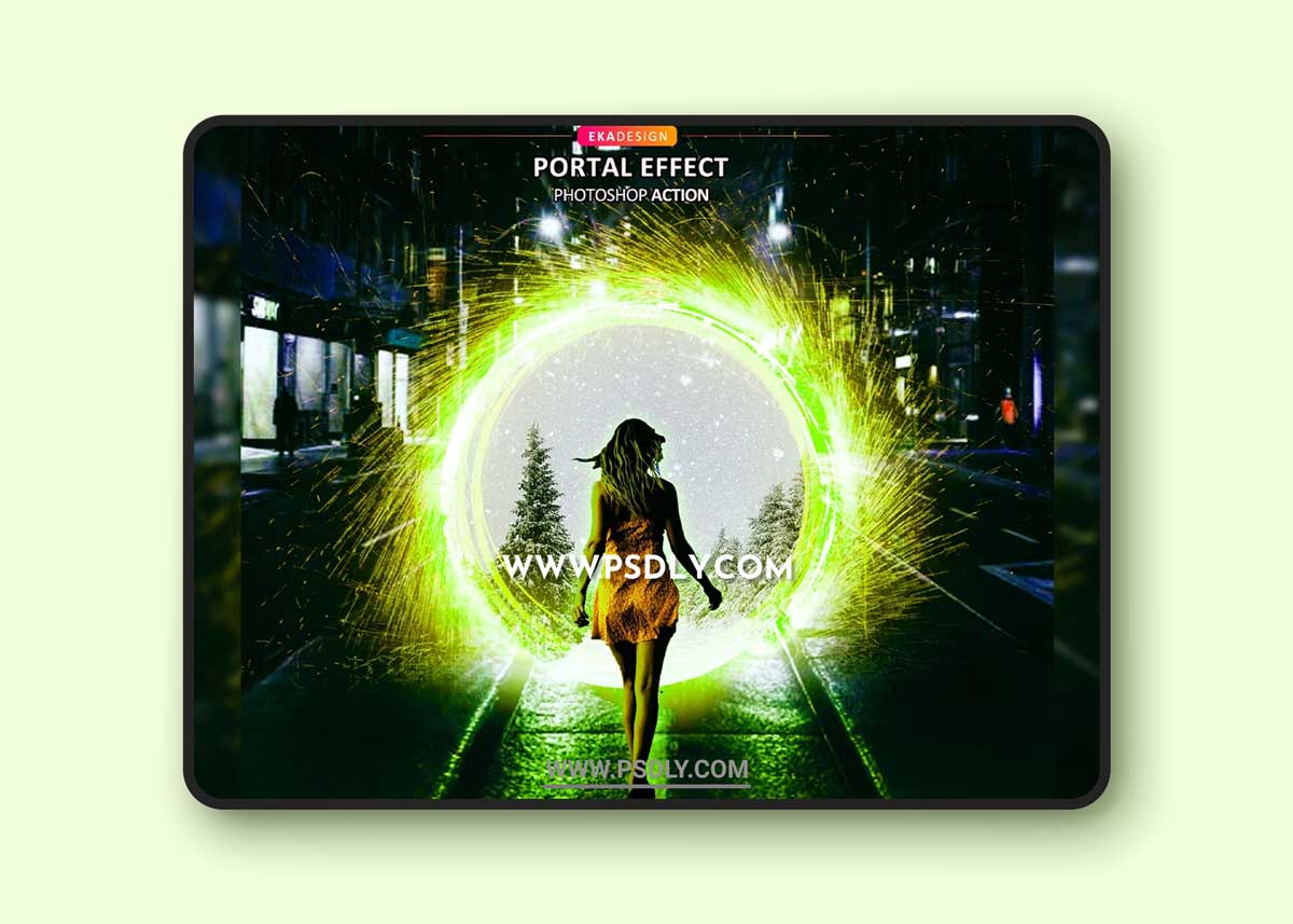 CreativeMarket - Portal Effect Photoshop Action 6461490