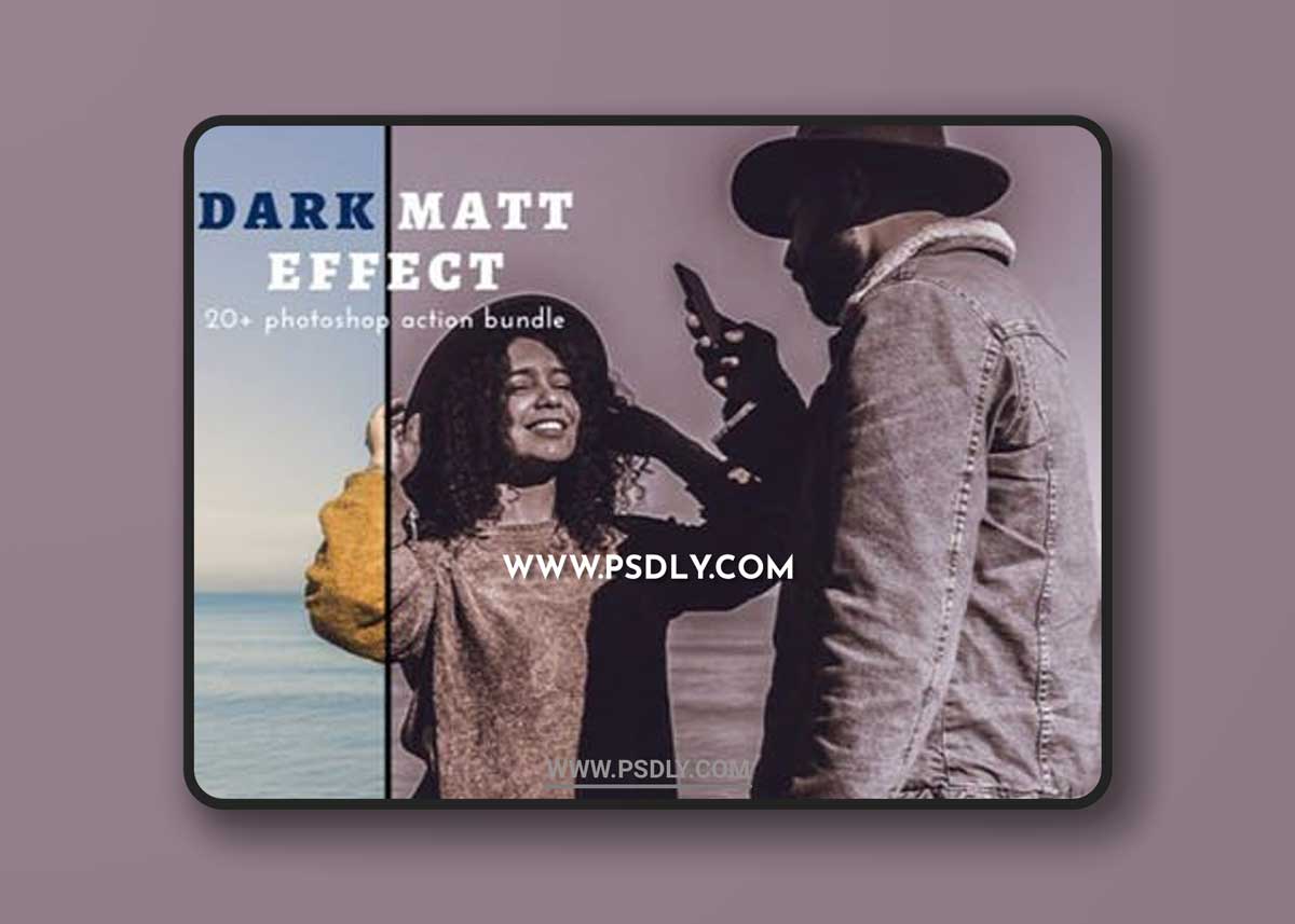 Dark Matt Effect Actions Bundle for Photoshop