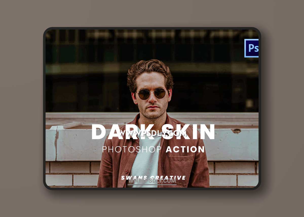 Dark Skin Photoshop Action