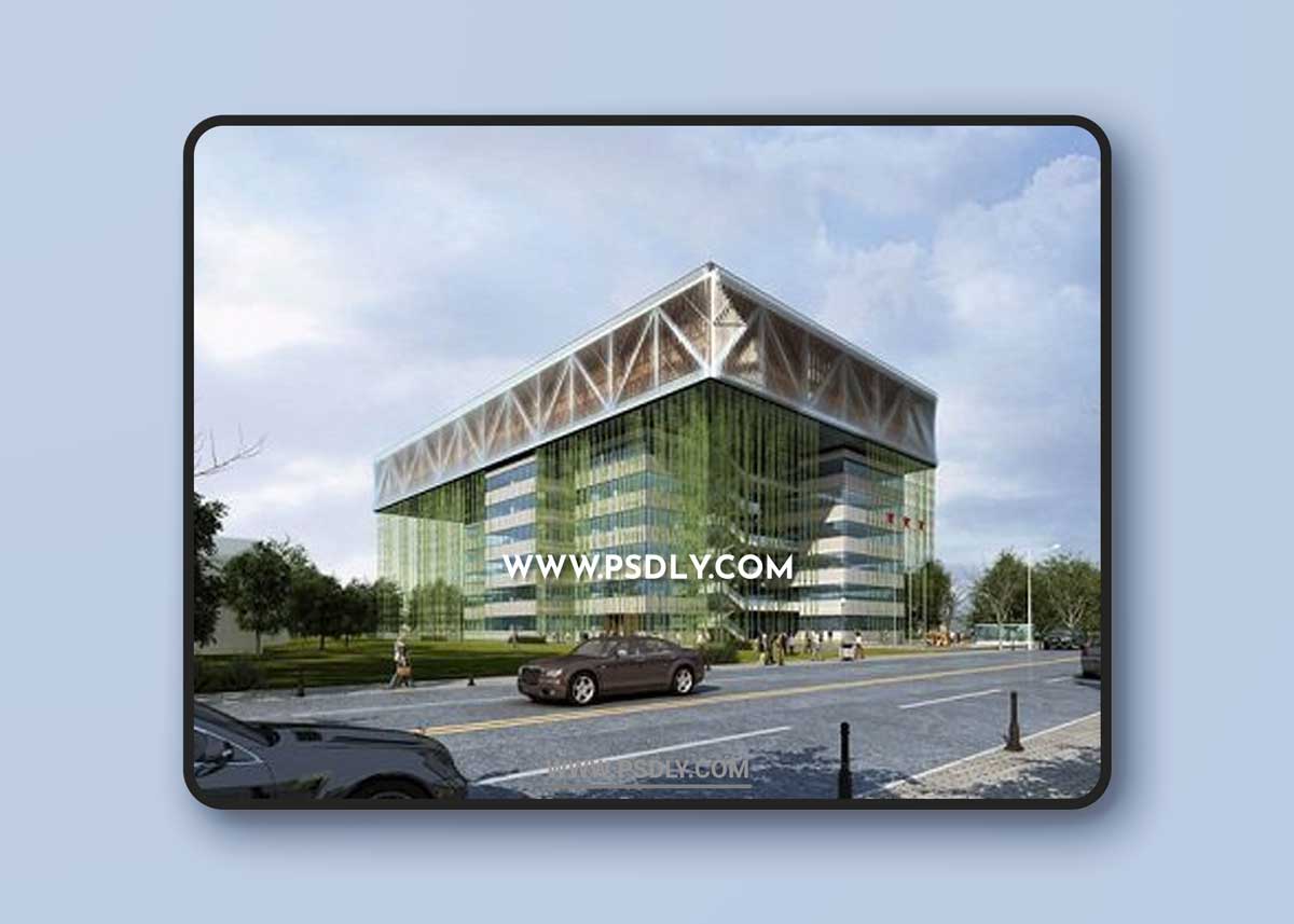Exterior Office Building 3D Exterior Scene 3D Models