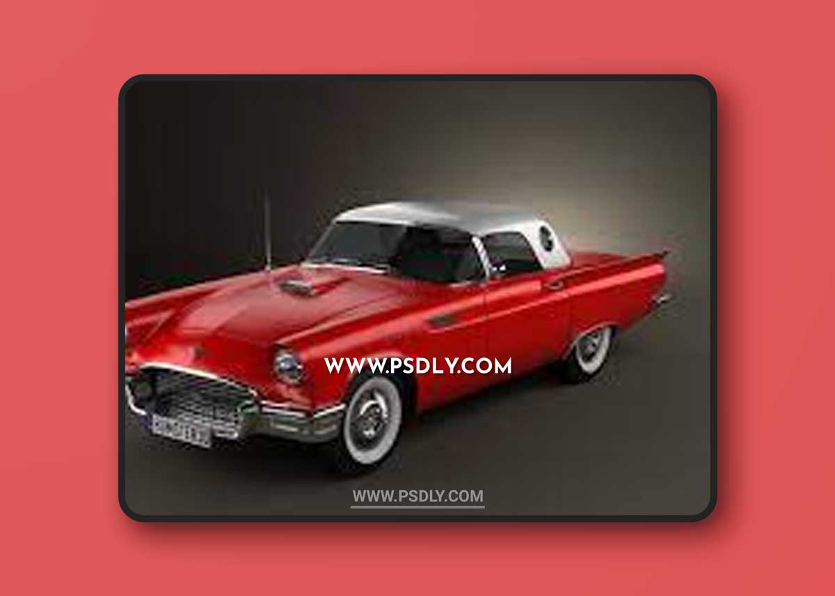Ford Thunderbird 1956 3D Model o93678