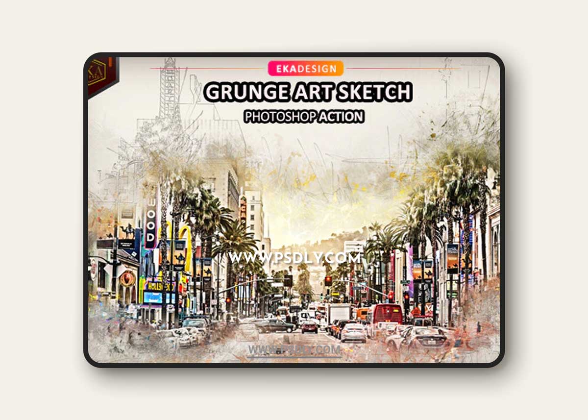 GraphicRiver - Grunge Art Sketch Photosop Action 32980106