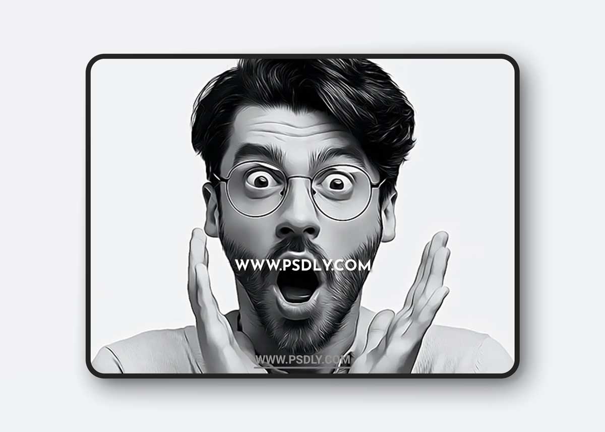 GraphicRiver - Pen Drawing Painting B&W Photoshop Action 33962546