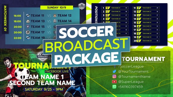 Videohive Soccer Broadcast Package 34226444