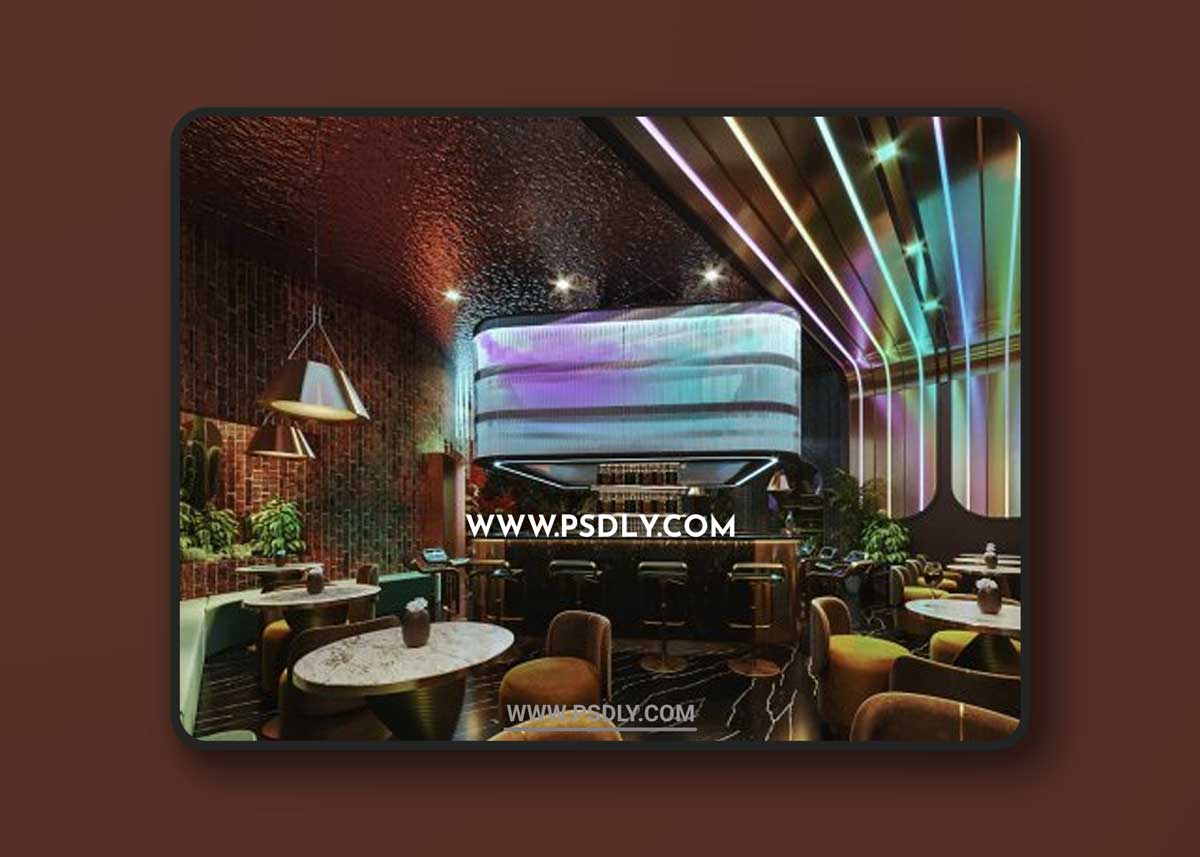 Interior Bar Restaurant by Chun’s Nguyen 3D Models