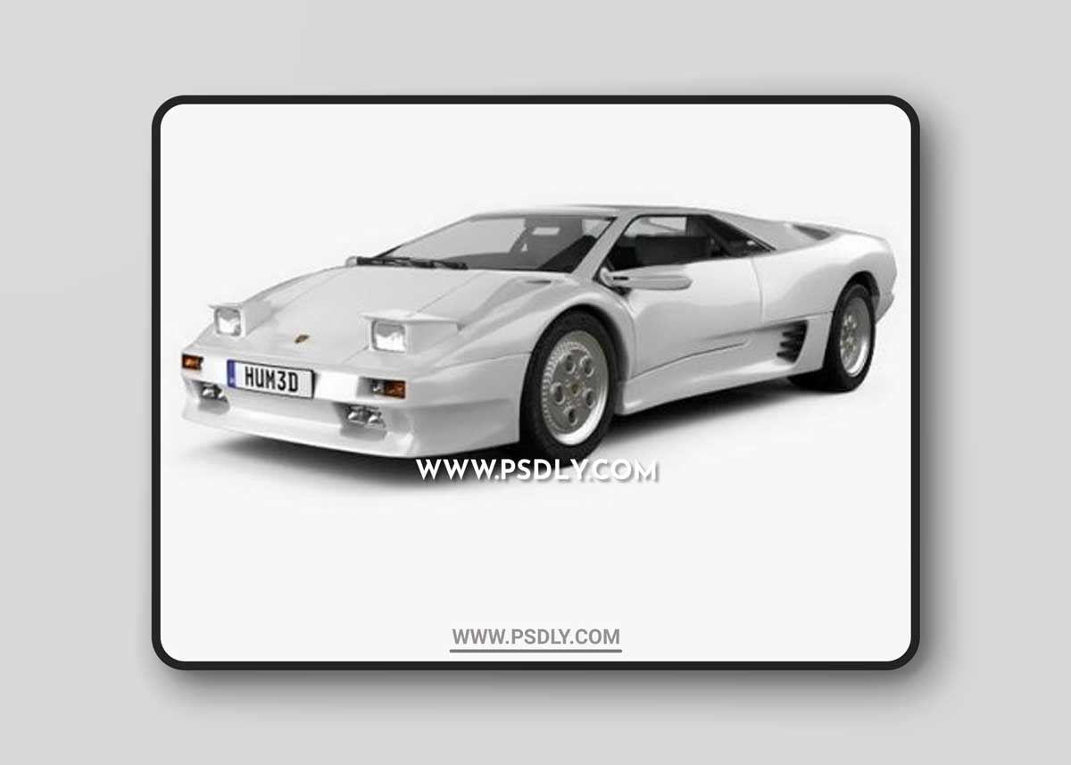 Lamborghini Diablo VT 1993 3D Models