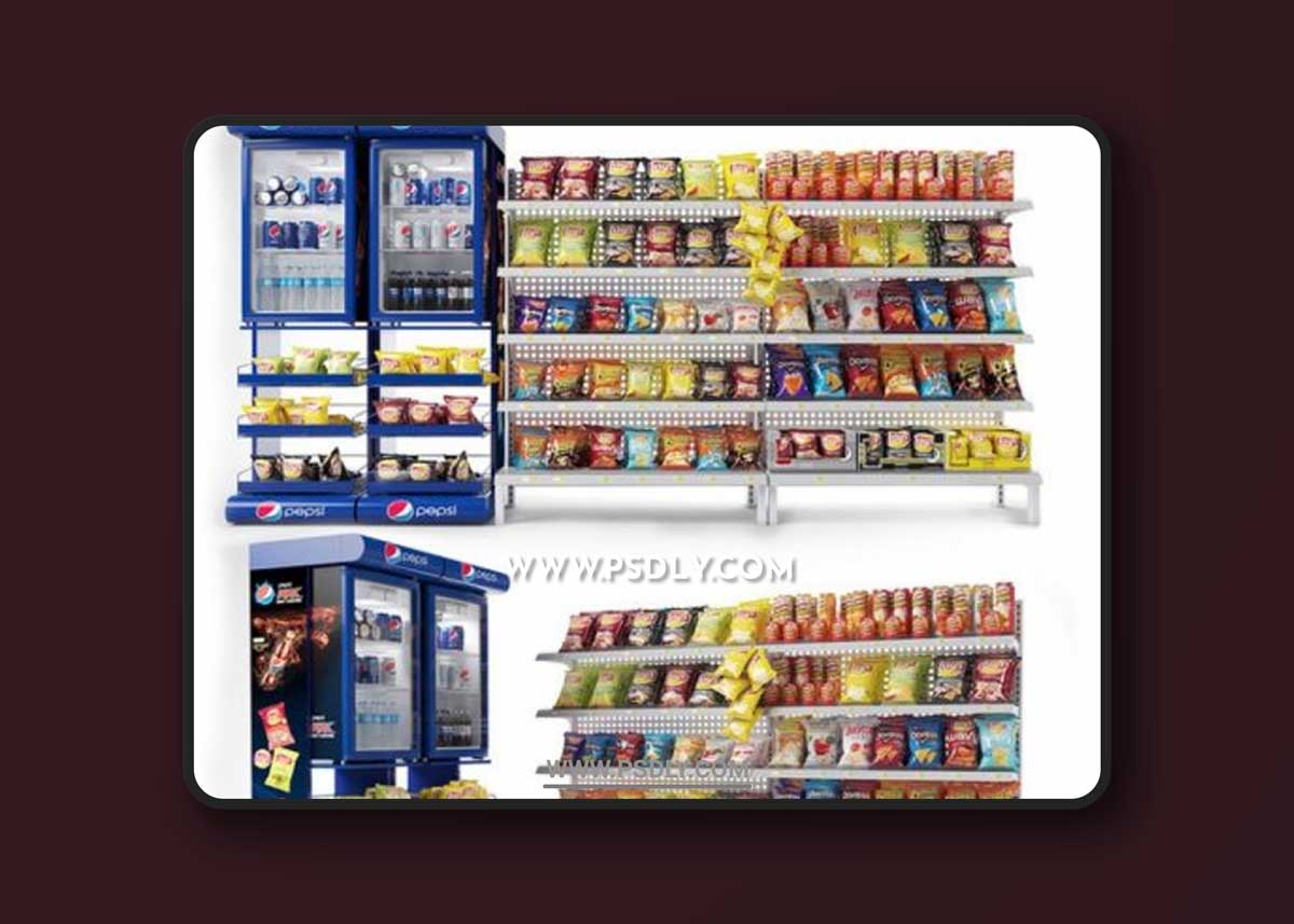 Mall Display Stand 3D Models