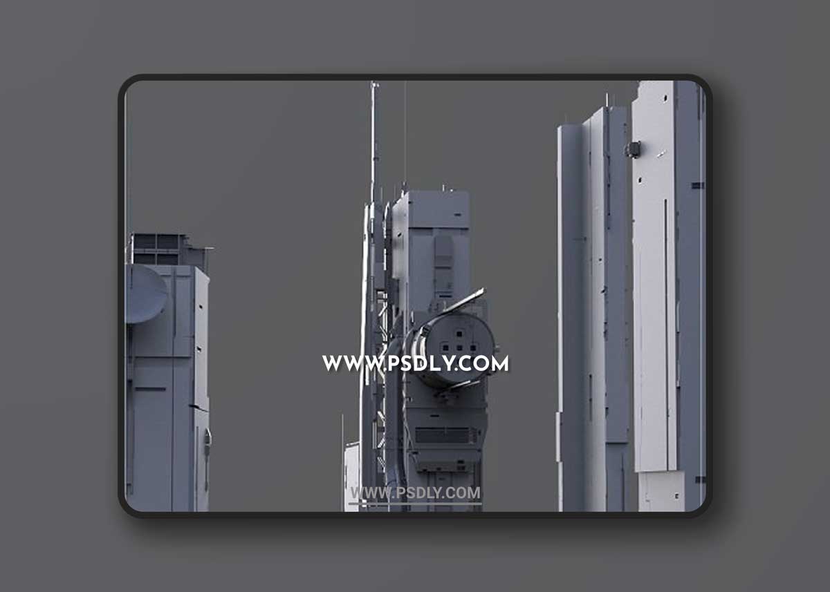 Megastructure Kitbash Set 3D Models