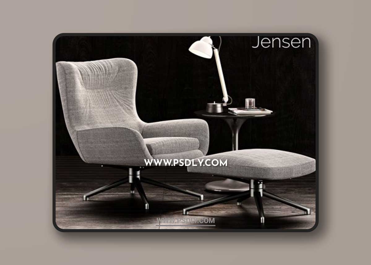 Minotti Jensen Armchair 3D Models