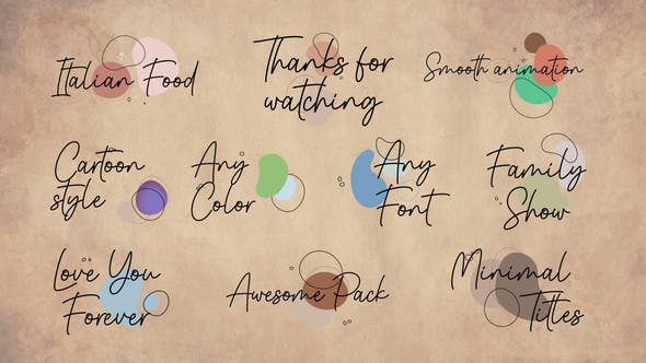 Videohive Minimal Titles || After Effects 34341039