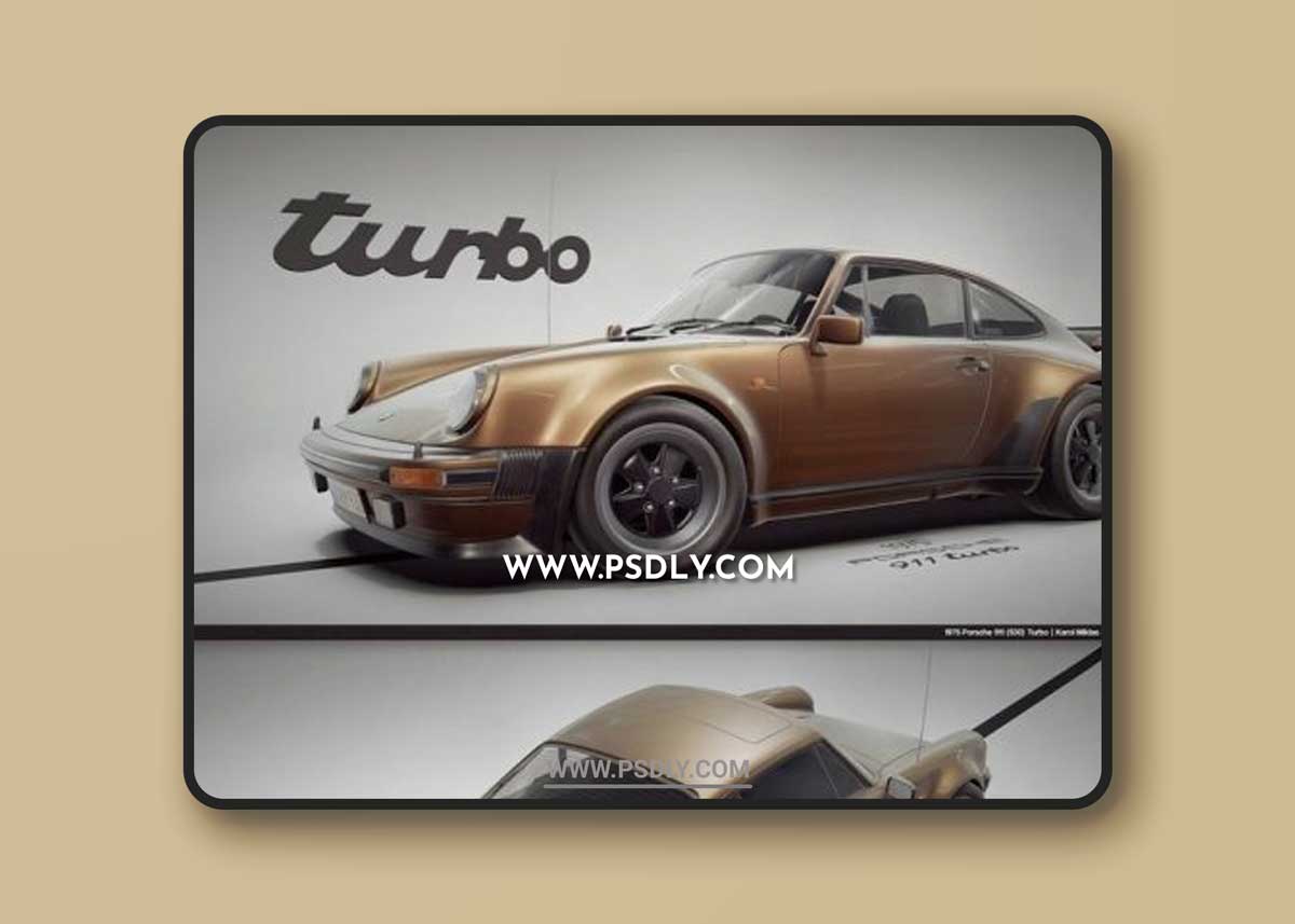 Porsche 911 (930) Turbo 1975 3D Model