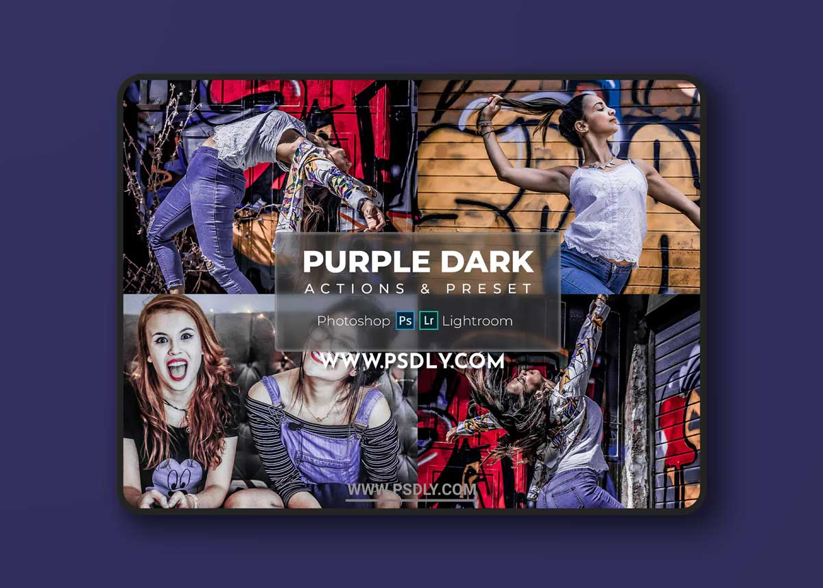 Preset & Action - Cinematic Purple Dark
