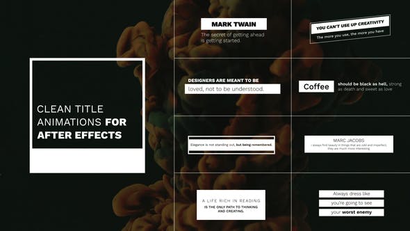 Videohive Clean Title Animations 34319055