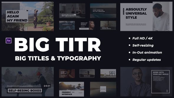 Videohive BIG TITR | Big Titles & Typography 33449291