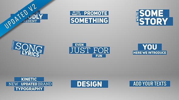 Videohive Kinetic Typography 17826623