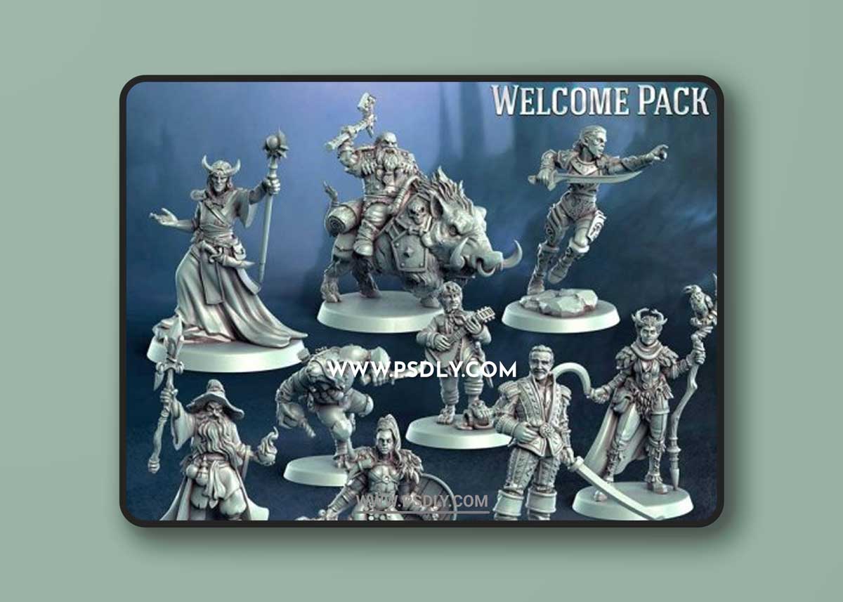 Punga Miniatures – Welcome Box – 3D Print Model