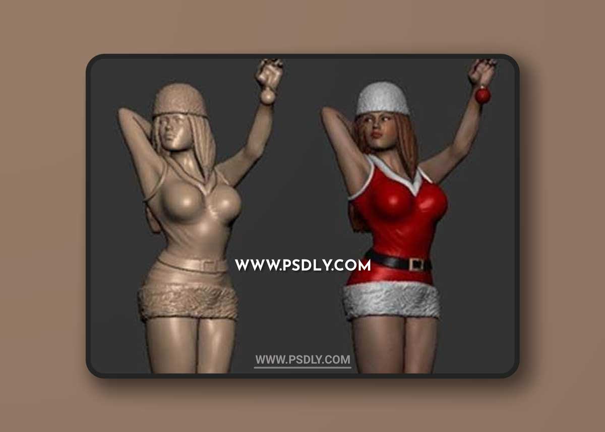 Santa Girl – 3D Print Model