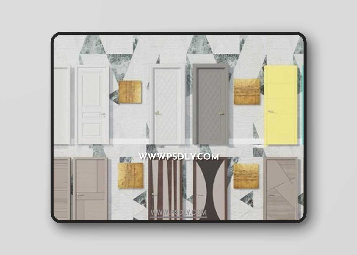 Set of Doors 02 3D Models