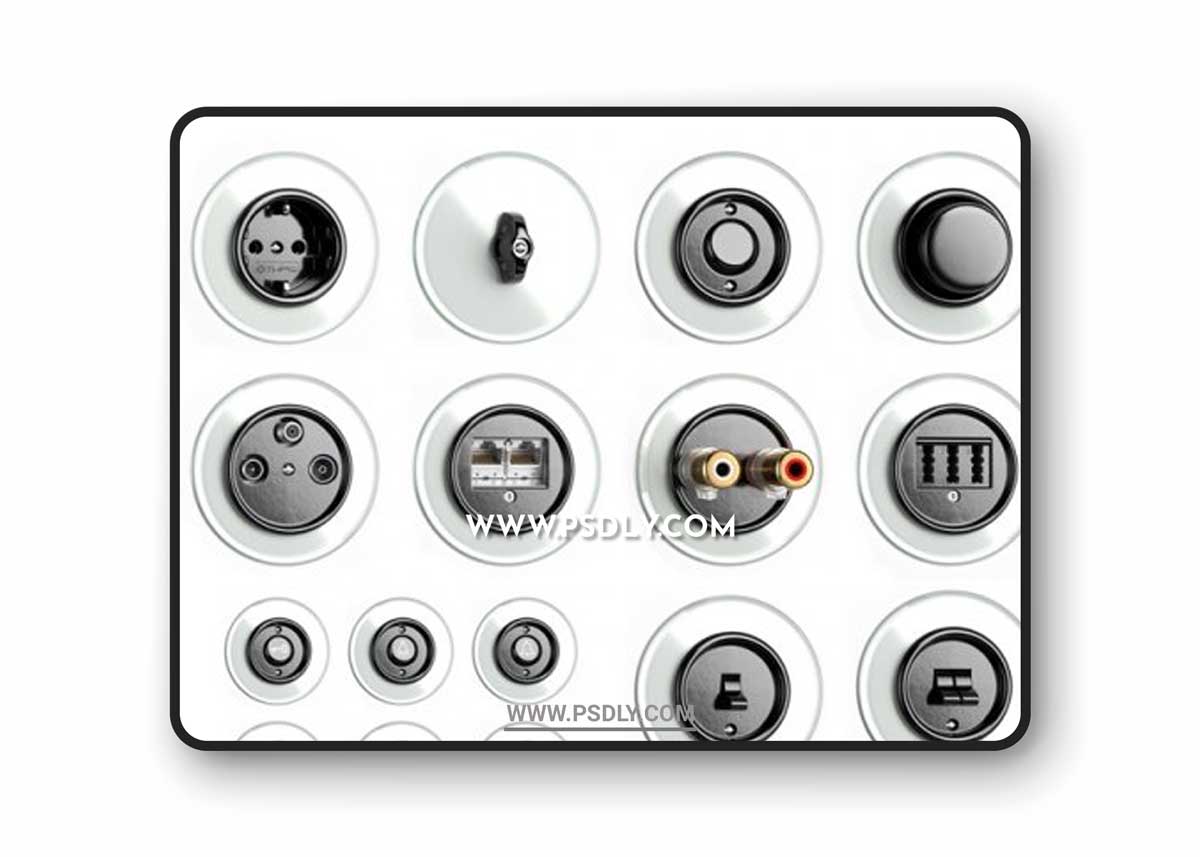 Switches and sockets THPG Bakelite Glass Covering