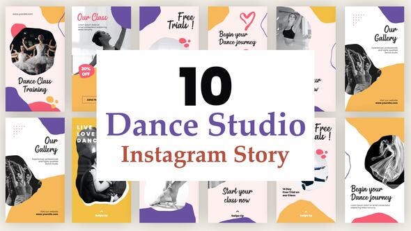 Videohive Dance Studios Instagram Stories 34368130